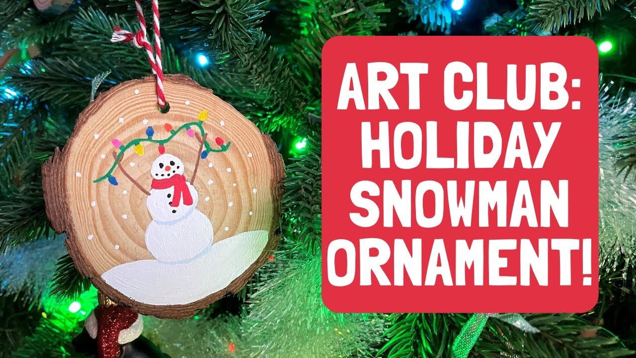 art club snowman ornament Opens in new window