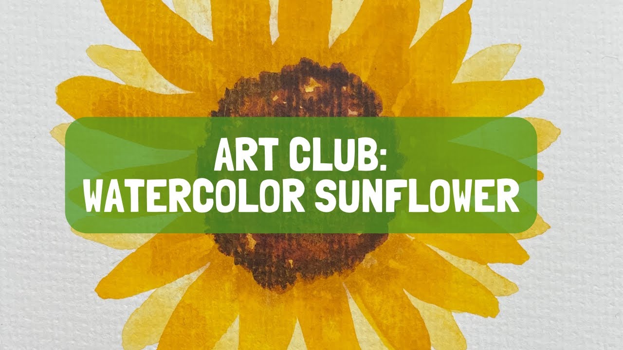 Watercolor Sunflower Opens in new window