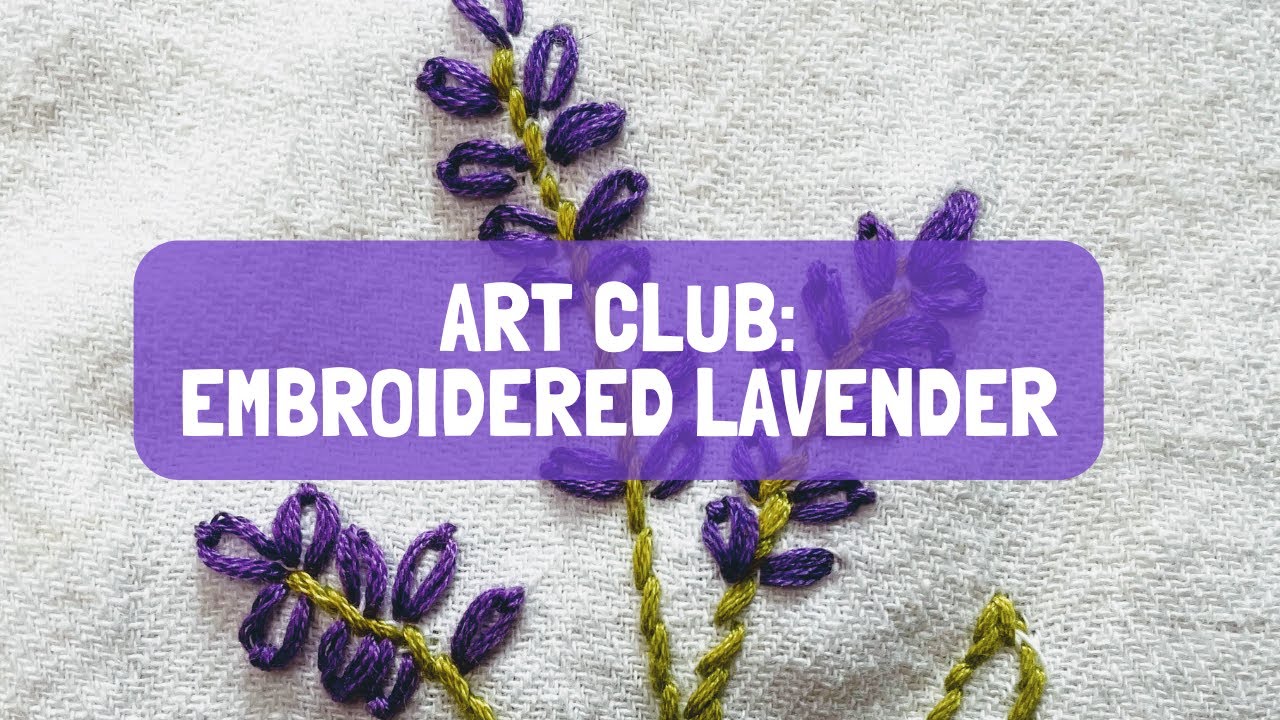 Embroidered Lavender Opens in new window